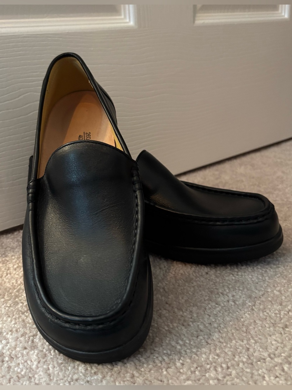 Birkenstock footprints new black leather loafer EU 40